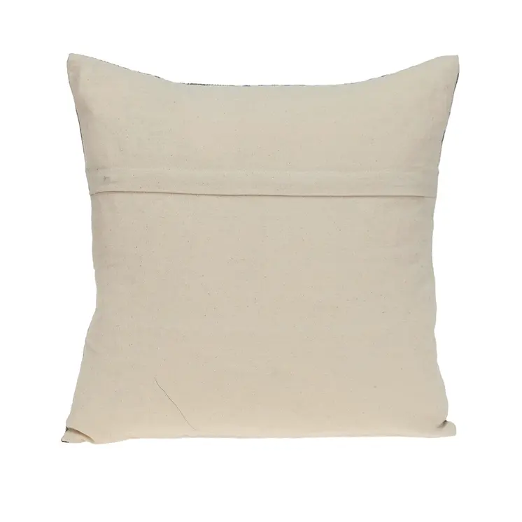 Gray And Blue Aztec Diamond Throw Pillow