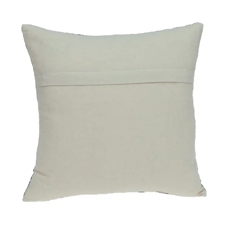Gray Aztec Design Throw Pillow
