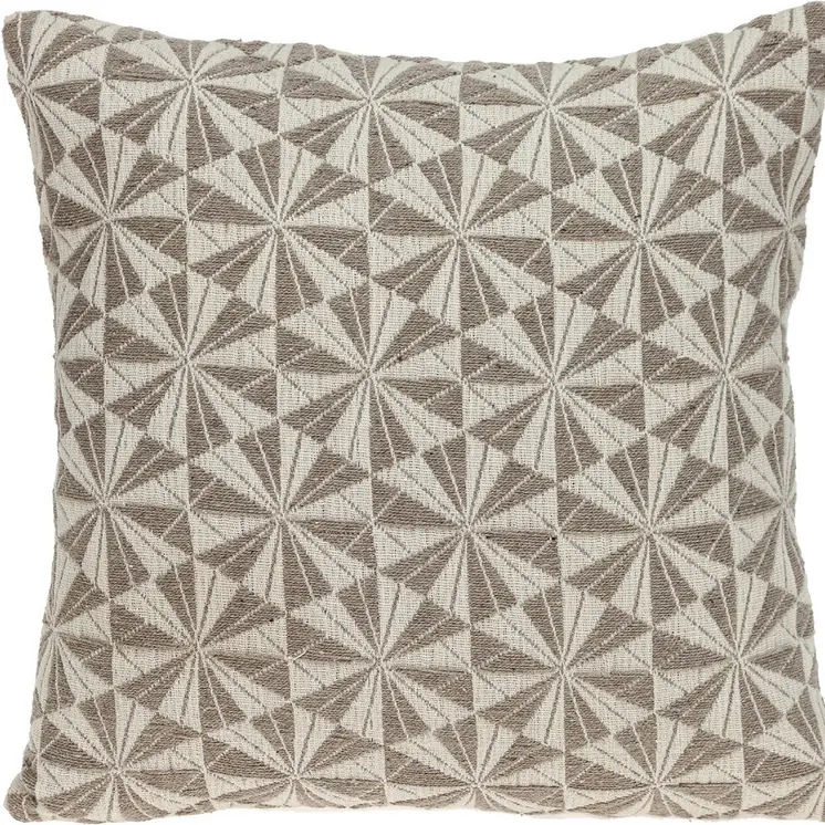 Pale Brown Pinwheels Throw Pillow