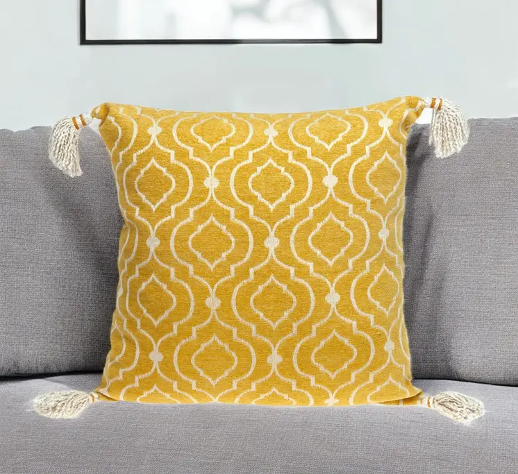 Daffodil Yellow Throw Pillow