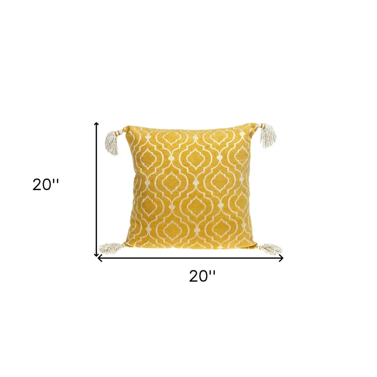 Daffodil Yellow Throw Pillow