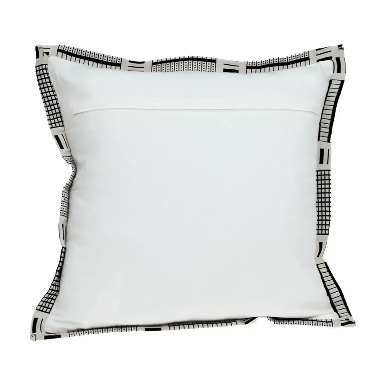 Black And White Abstract Stripes Throw Pillow