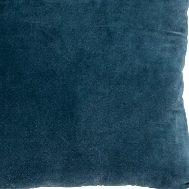 18" Teal Velvet Throw Pillow