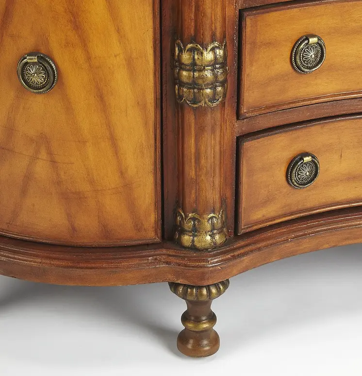 Traditional Style Wooden Credenza
