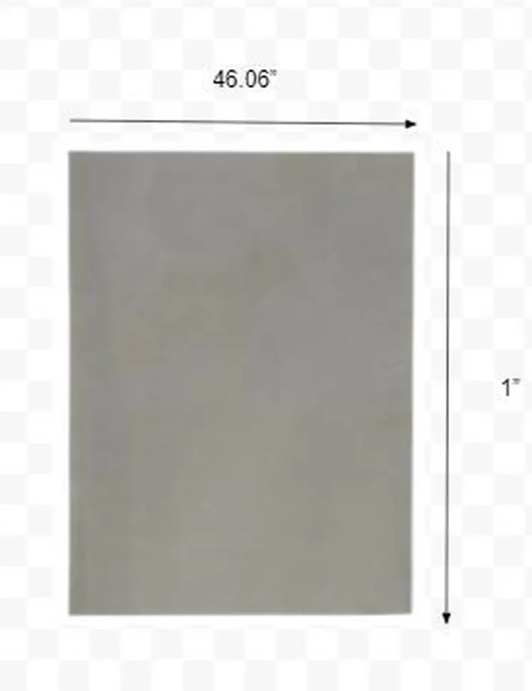 4' x 6' Gray Plastic Rug Pad