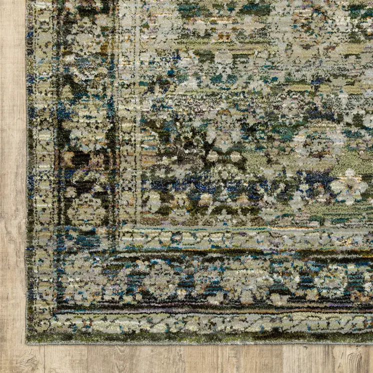 12' Green Runner Rug