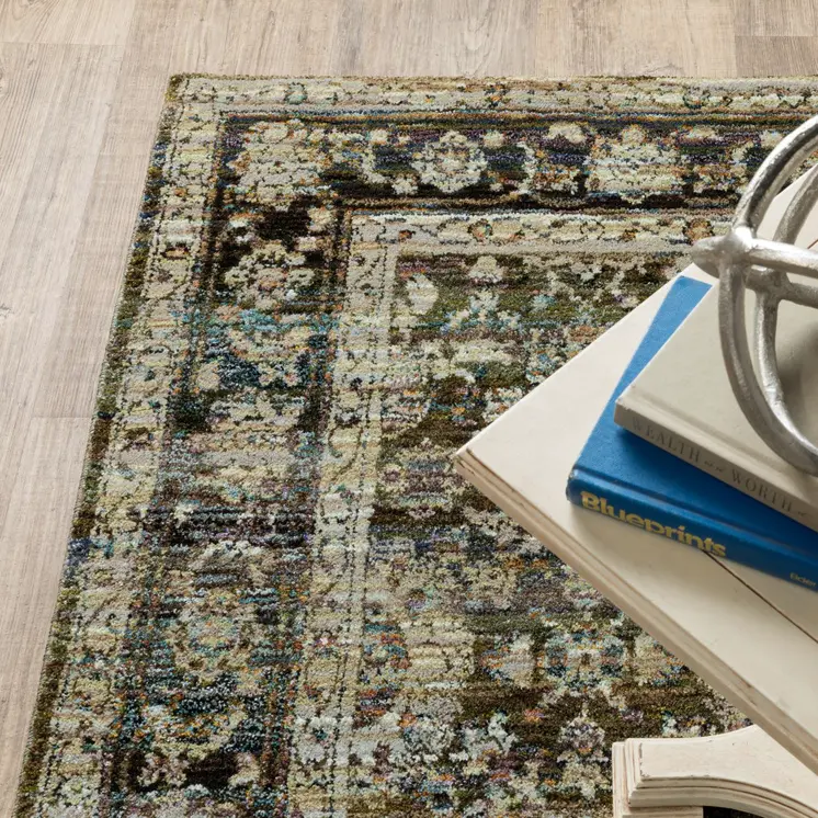 12' Green Runner Rug