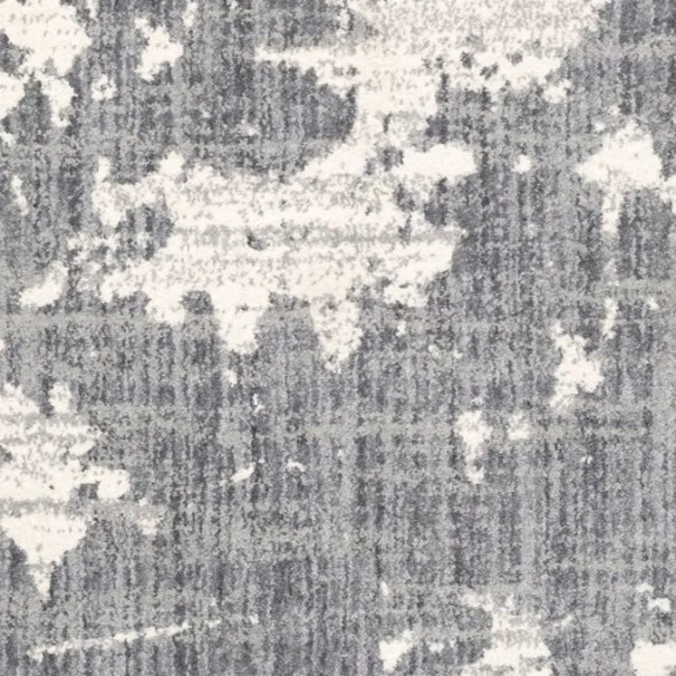 4' X 6' Grey And Ivory Grey Matter Area Rug