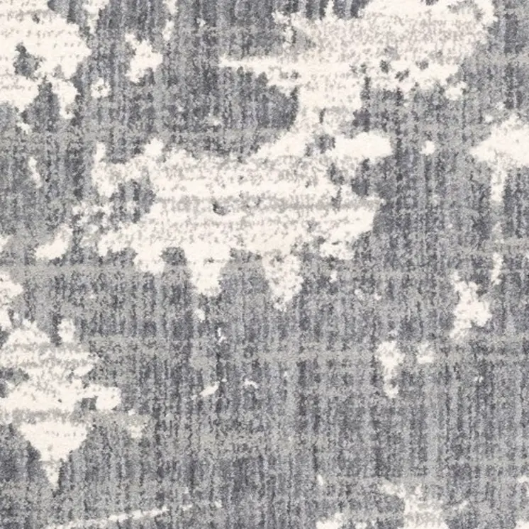 5' X 8' Grey And Ivory Grey Matter Area Rug