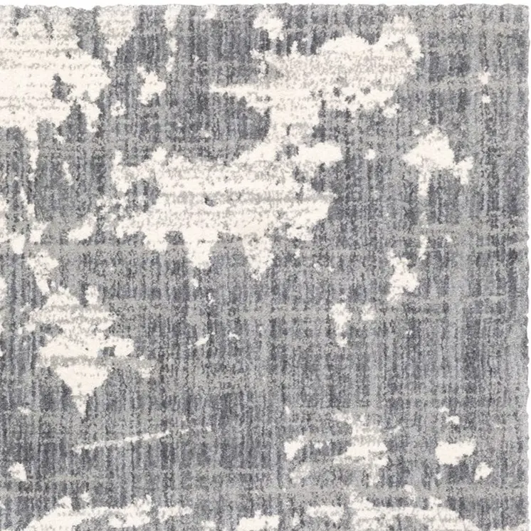8' X 10' Grey And Ivory Grey Matter Area Rug