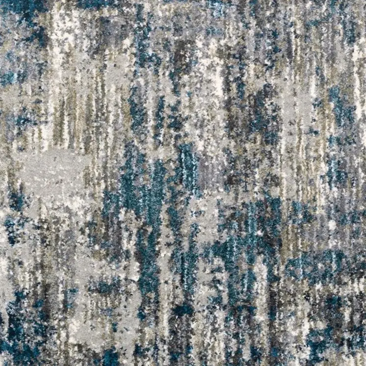 4' X 6' Gray And Blue Gray Skies Area Rug