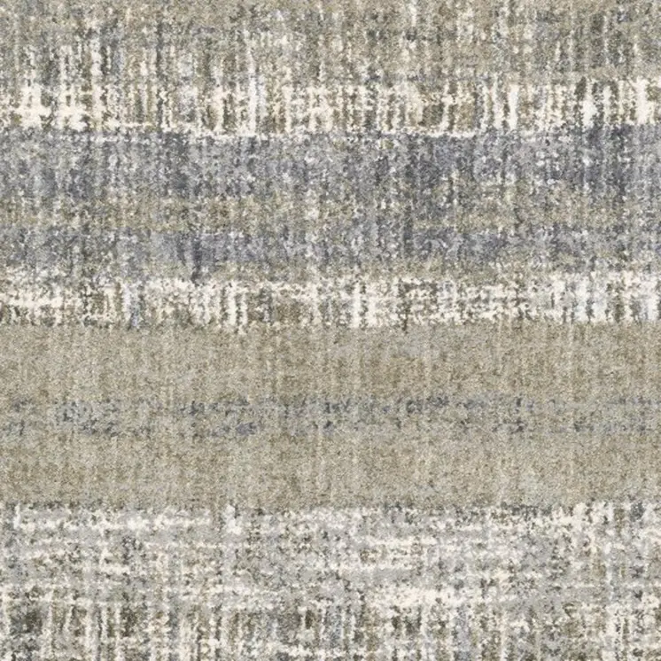 4' X 6' Grey And Ivory Abstract Lines Area Rug