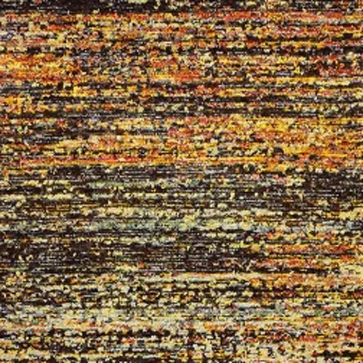 2' X 8' Gold And Slate Abstract Runner Rug