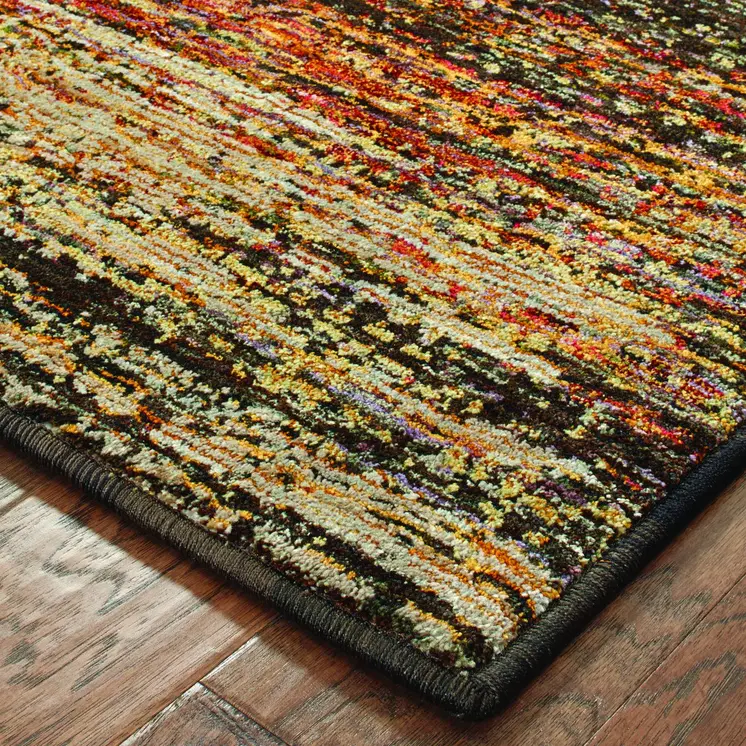 3' X 5' Orange Red Power Loom Area Rug