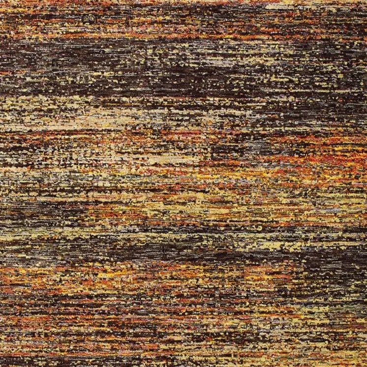 9' X 12' Gold And Slate Abstract Area Rug