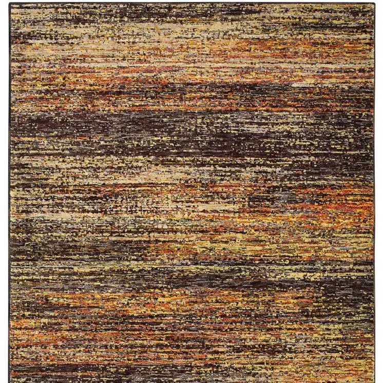 10' X 14' Gold And Slate Abstract Area Rug