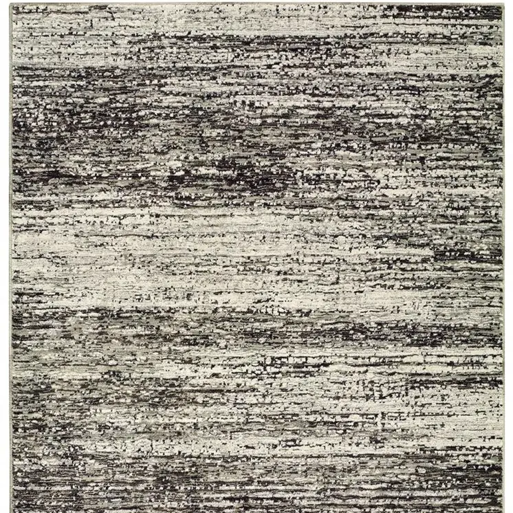 3' X 5' Ash And Slate Abstract Area Rug
