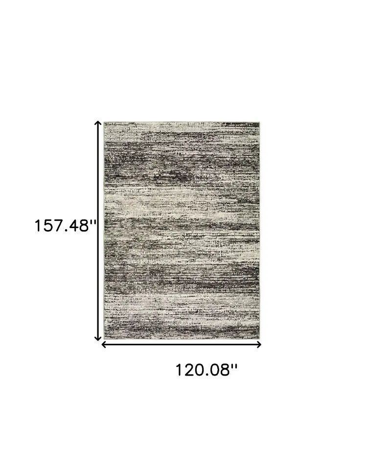 10' X 14' Ash And Slate Abstract Area Rug