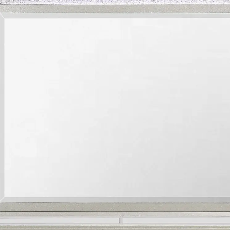 38" Champagne Wood Lighted Mounted Accent Mirror