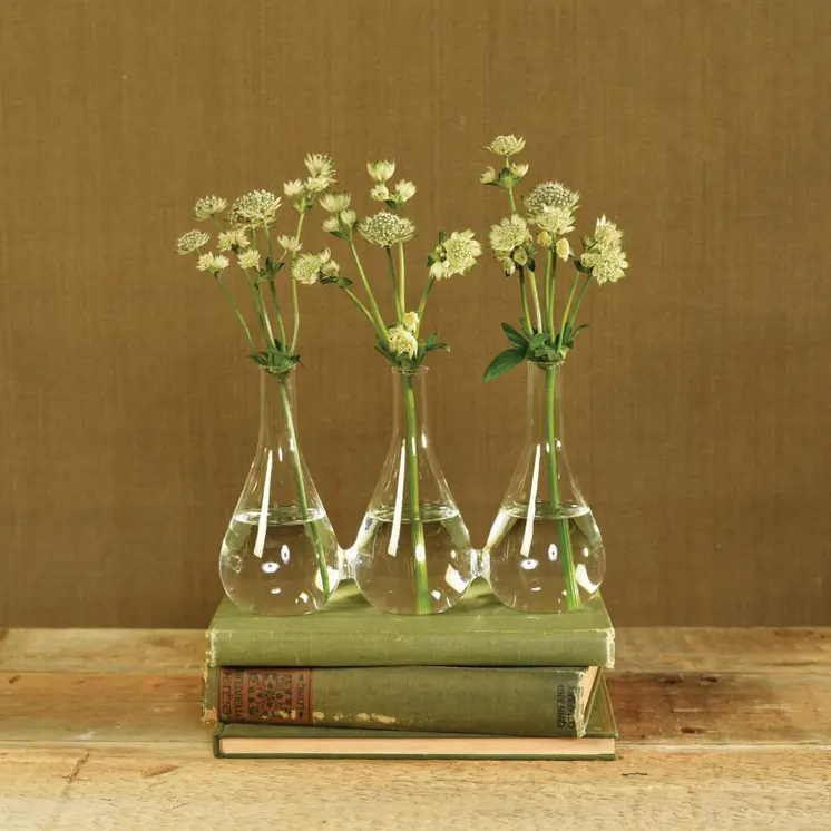 5" Clear Bud Crystal Glass Table Vase