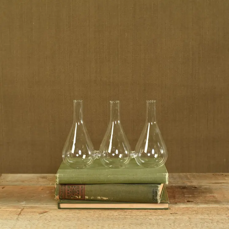5" Clear Bud Crystal Glass Table Vase