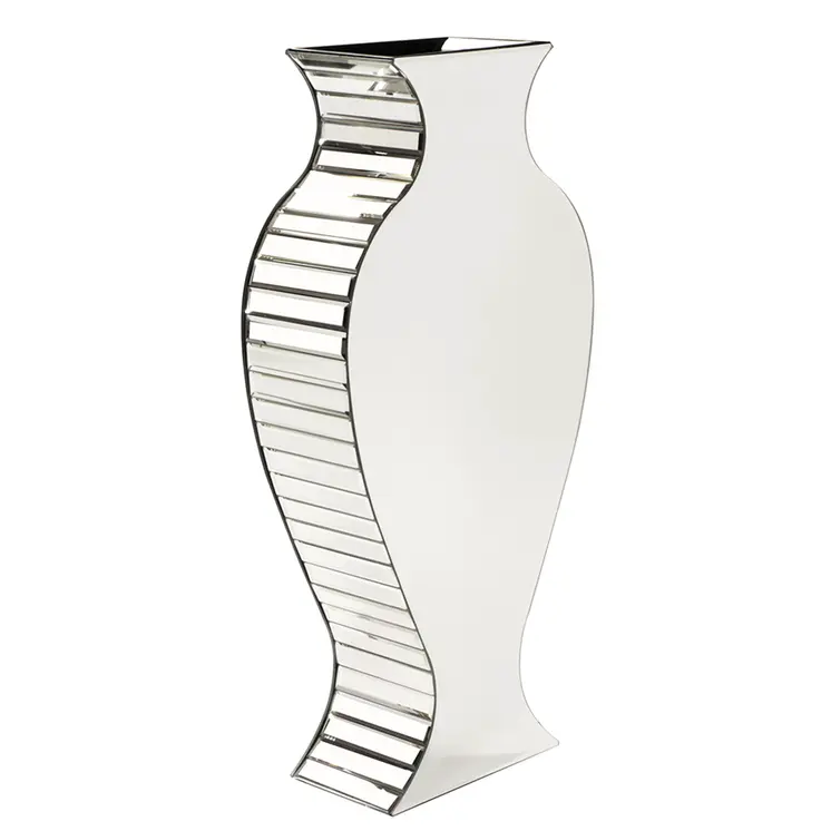 28" Clear Crystal Glass Table Vase