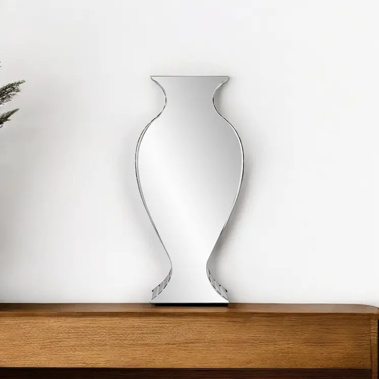28" Clear Crystal Glass Table Vase