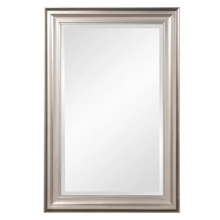 33" Silver Framed Accent Mirror