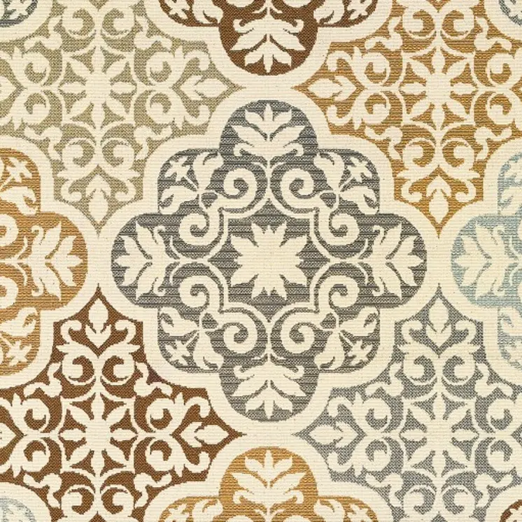 8' X 13' Gray And Ivory Moroccan Indoor Outdoor Area Rug
