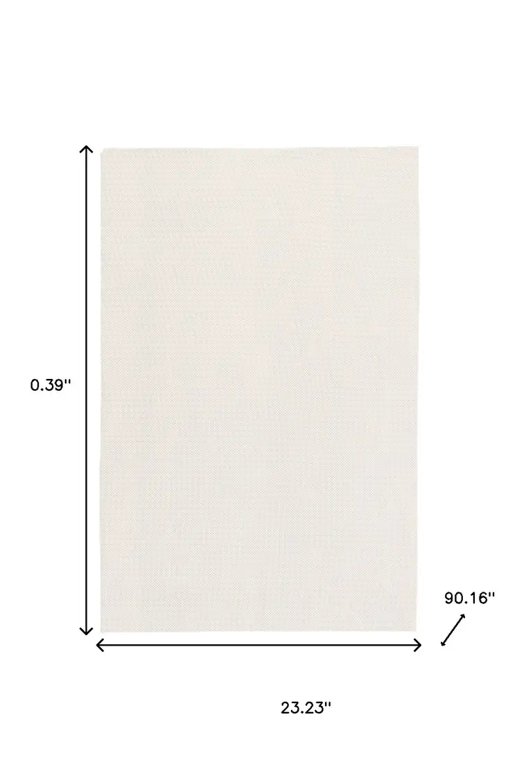 1" X 8" Beige Non Slip Rug Pad