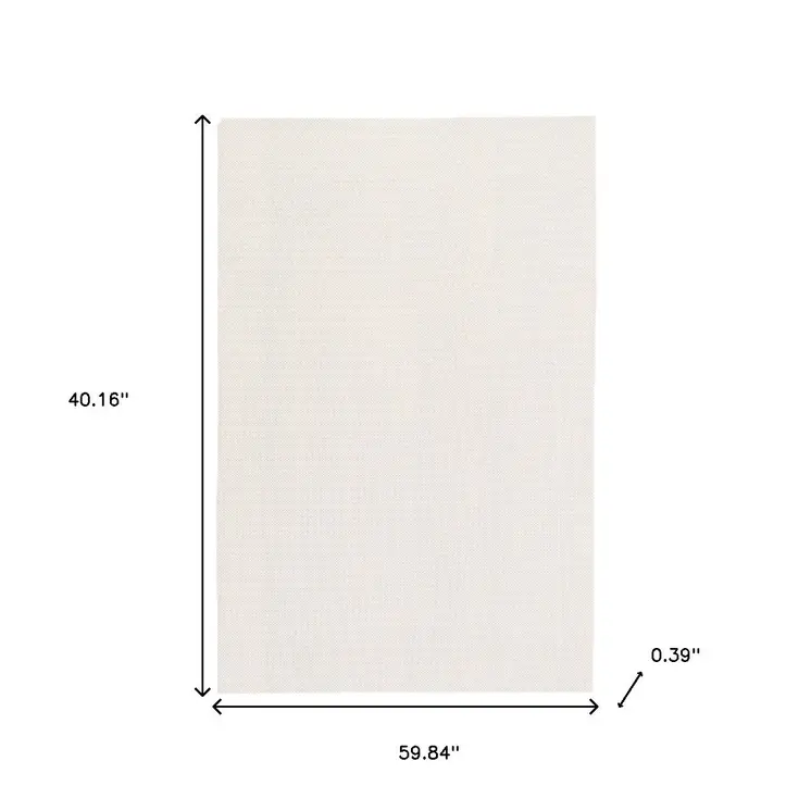 3' x 5' Beige Non Slip Rug Pad
