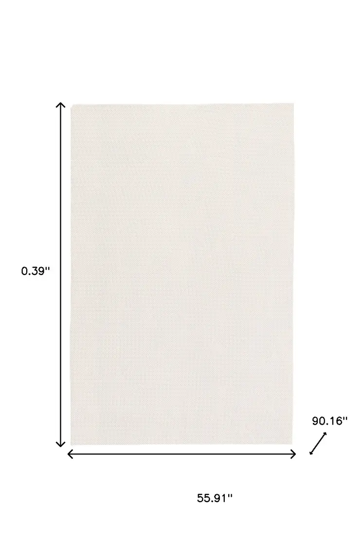 5" X 8" Beige Non Slip Rug Pad