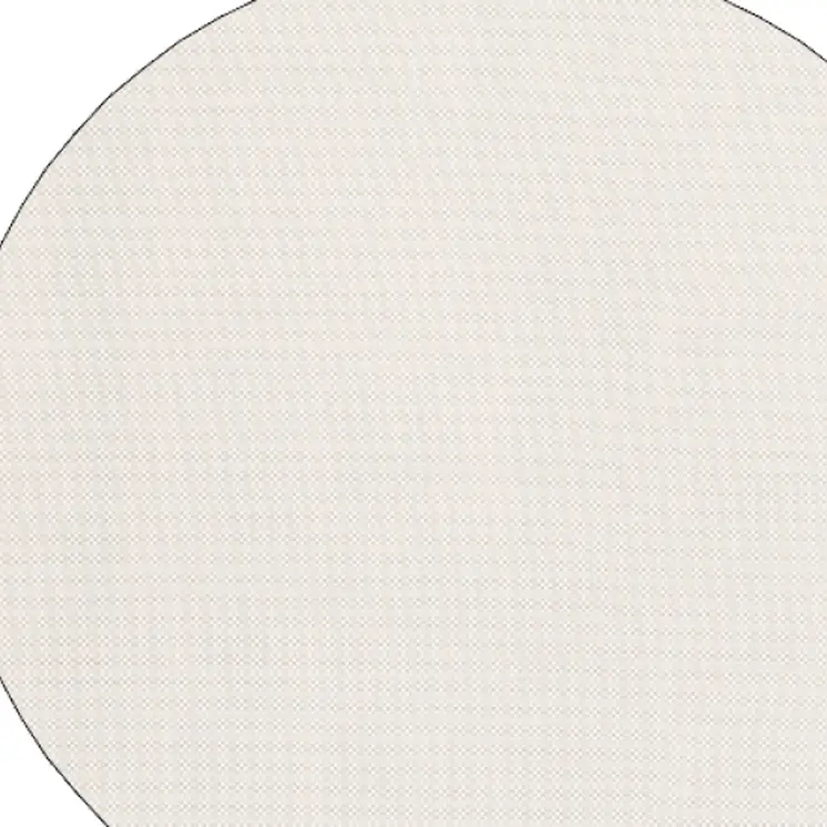 8" Round Beige Non Slip Rug Pad