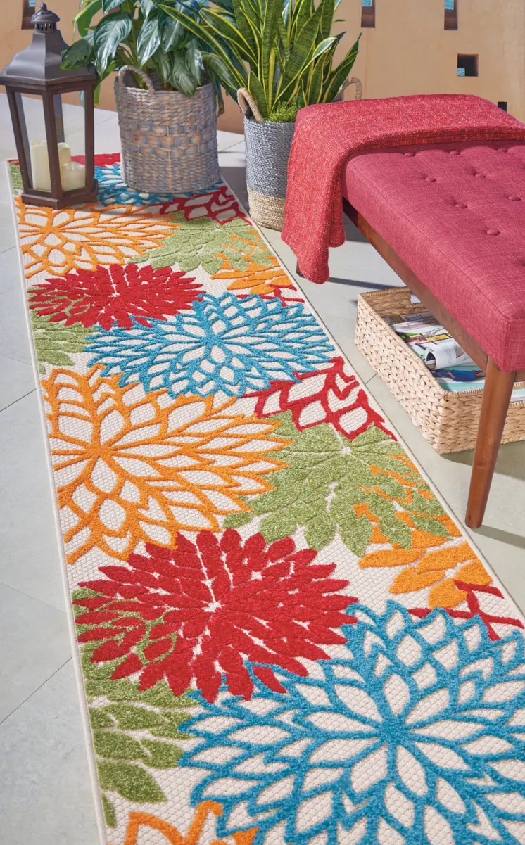 10' Green And Ivory Indoor Outdoor Area Rug