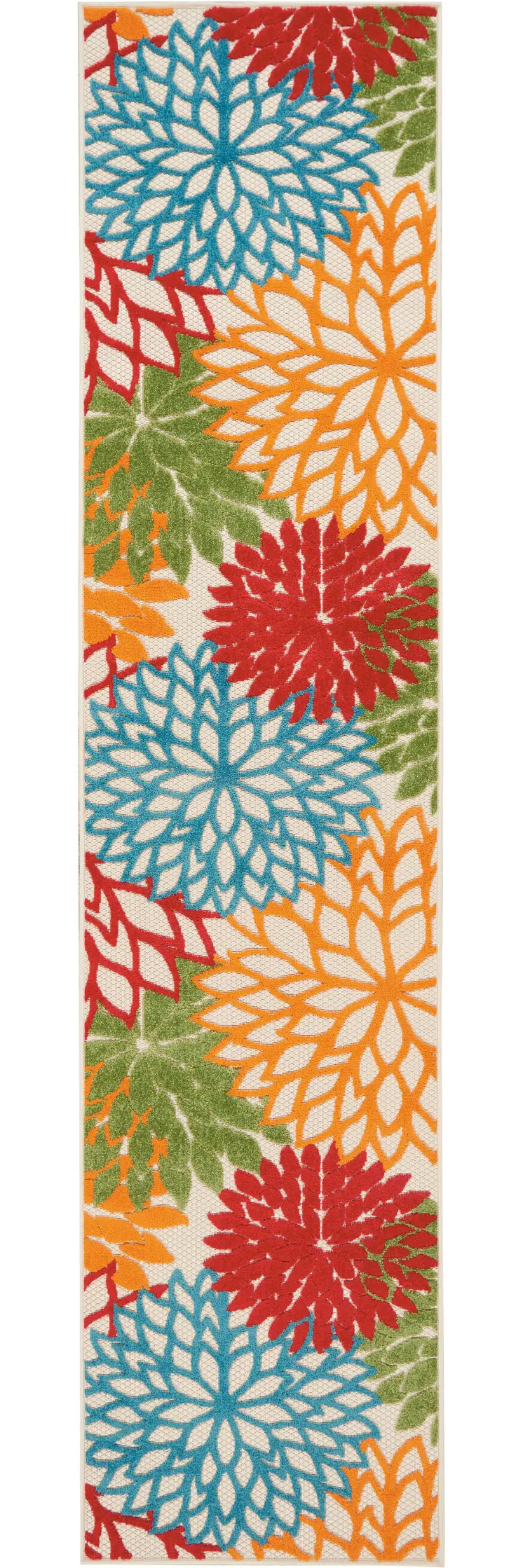 10' Green And Ivory Indoor Outdoor Area Rug
