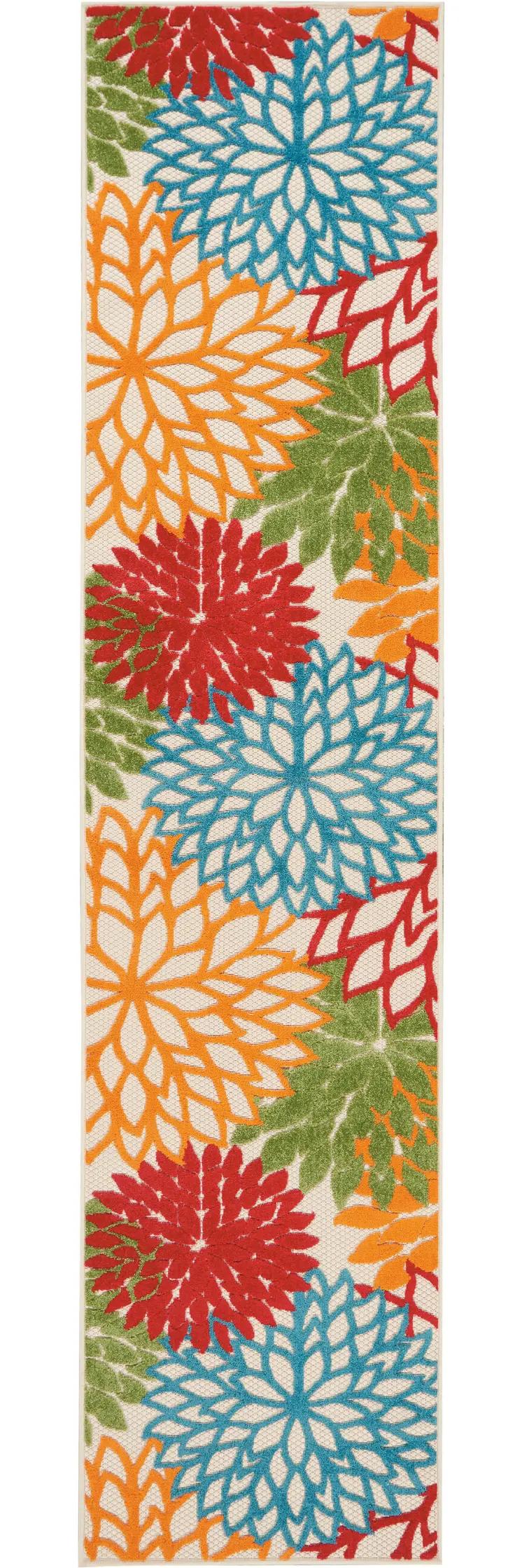 10' Green And Ivory Indoor Outdoor Area Rug