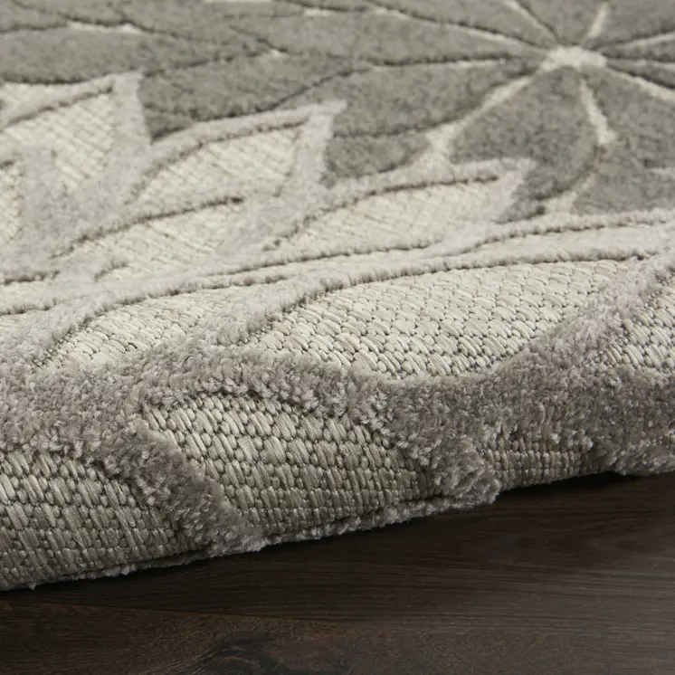 4' X 6' Gray Indoor Outdoor Area Rug