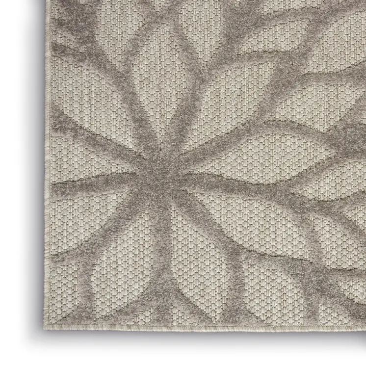 4' X 6' Gray Indoor Outdoor Area Rug