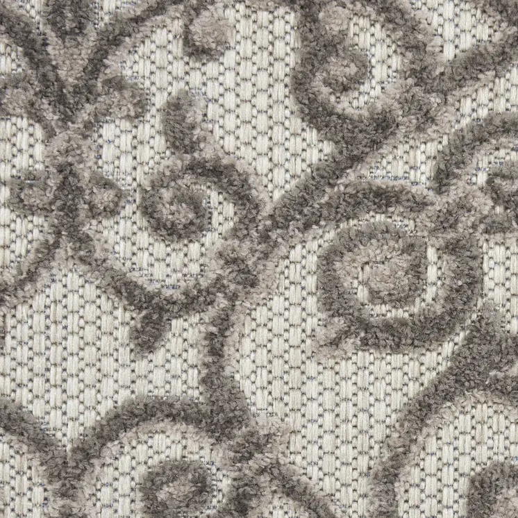 8' Gray Indoor Outdoor Area Rug
