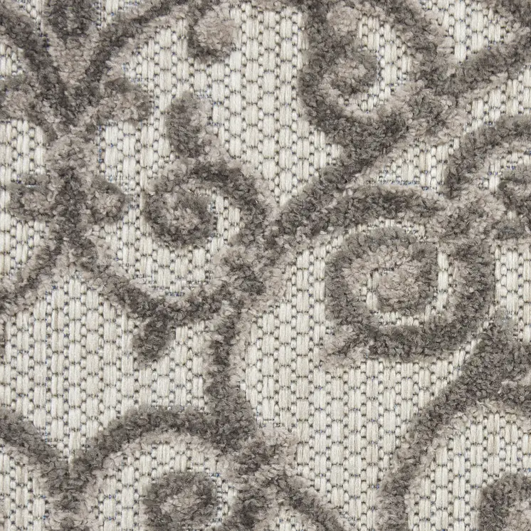 5' X 8' Gray Indoor Outdoor Area Rug
