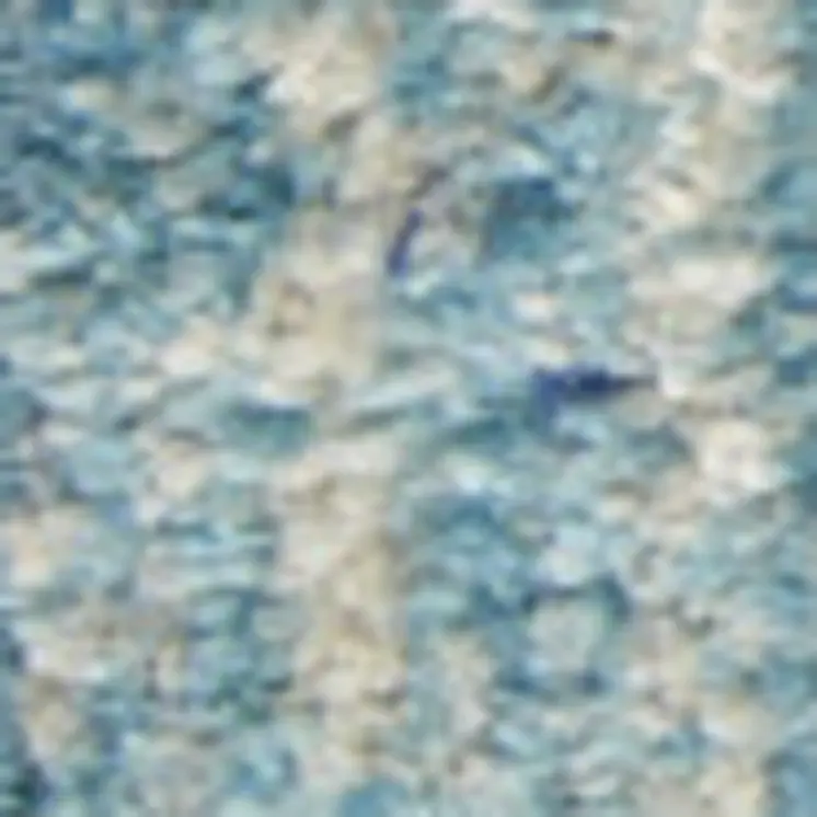 8' X 10' Blue And Ivory Abstract Area Rug