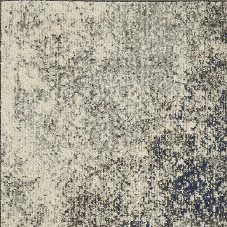 2' X 3' Gray And Ivory Abstract Area Rug