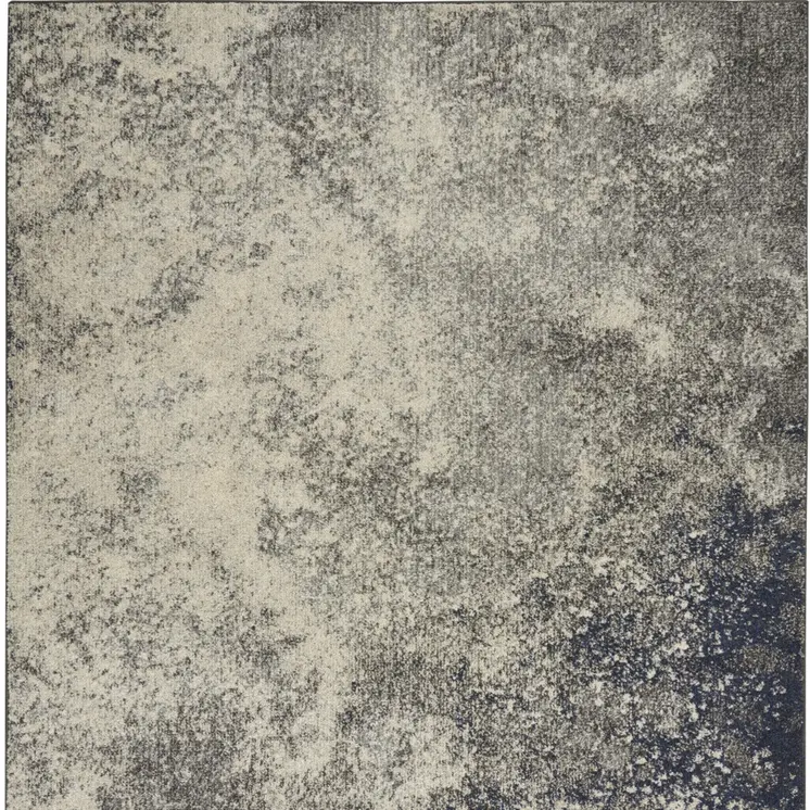 4' X 6' Gray And Ivory Abstract Area Rug