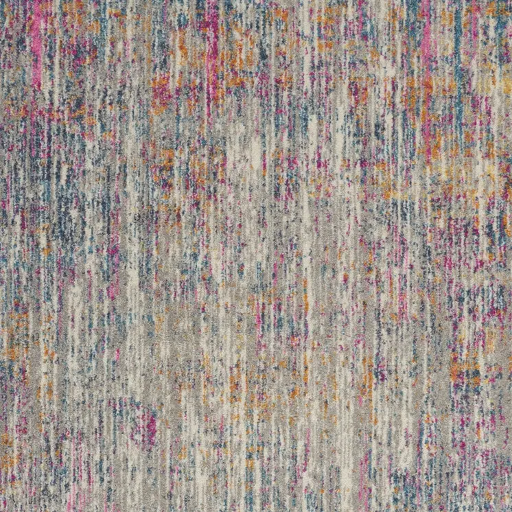 4' X 6' Ivory And Blue Abstract Area Rug
