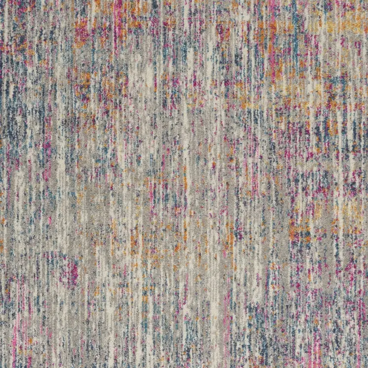 4' X 6' Ivory And Blue Abstract Area Rug