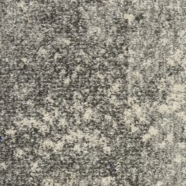 8' X 10' Gray And Ivory Abstract Area Rug