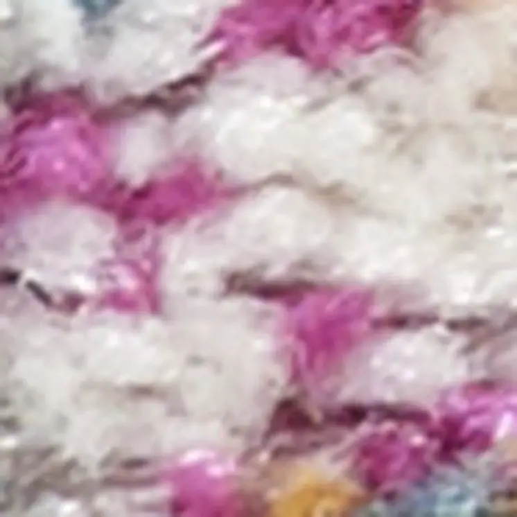 6' Light Gray And Pink Medallion Runner Rug