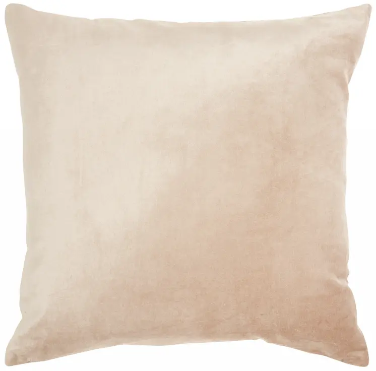 Pink Accent Throw Pillow With Rose Gold Floral Design