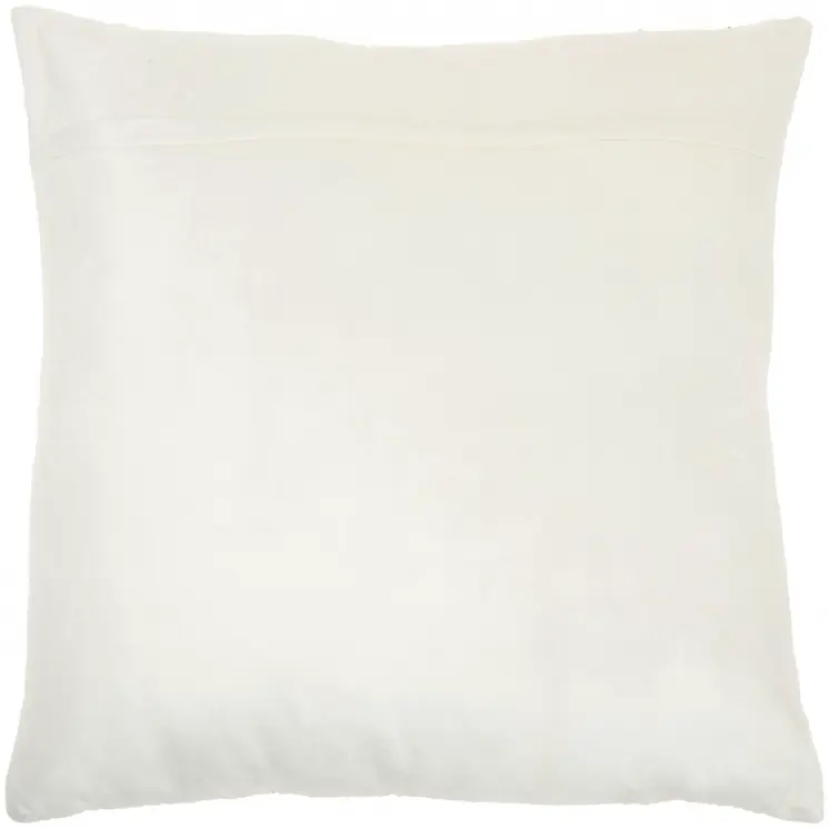 Glam Ivory And Gold Accent Throw Pillow With Beaded Details