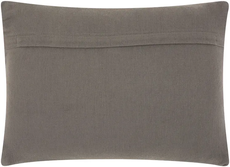 Dark Gray Knotted Detail Lumbar Pillow
